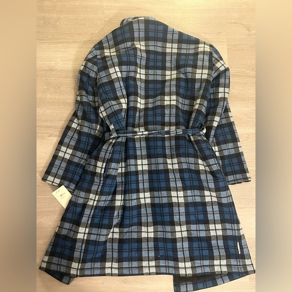 NWT UGG Kalib Sherpa lined Flannel Bath Robe - Picture 9 of 9